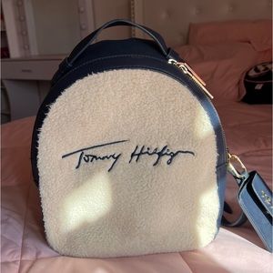 Cute Tommy Hilfiger Juliette Faux-Shearling Backpack (Used)